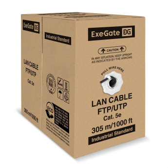 Кабель EXEGATE SPECIAL UTP4-C5e-CCA-S24-OUT-PE-BK-305 UTP